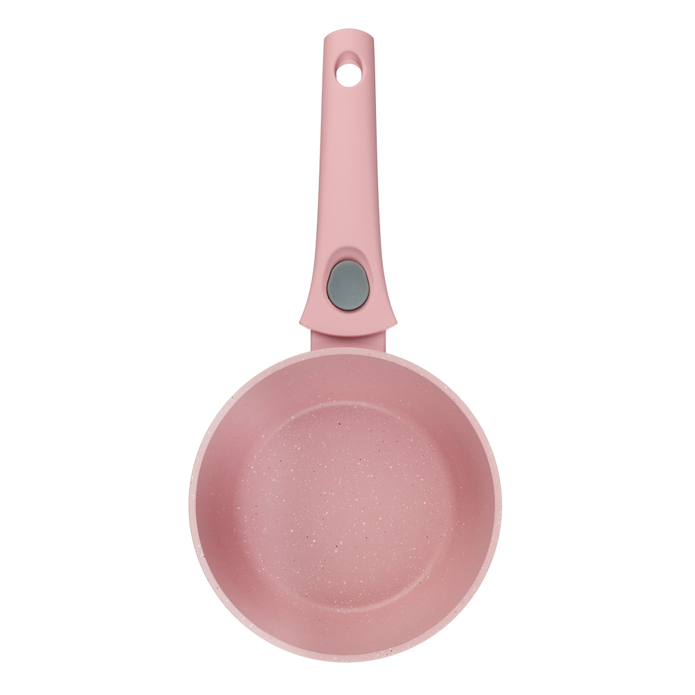 Ковш тм SATOSHI Ботаника 1,3л, d16см, с крышкой, съем. ручка, антиприг. покр. мрамор, инд, 3 цвета, арт.№ 846-773