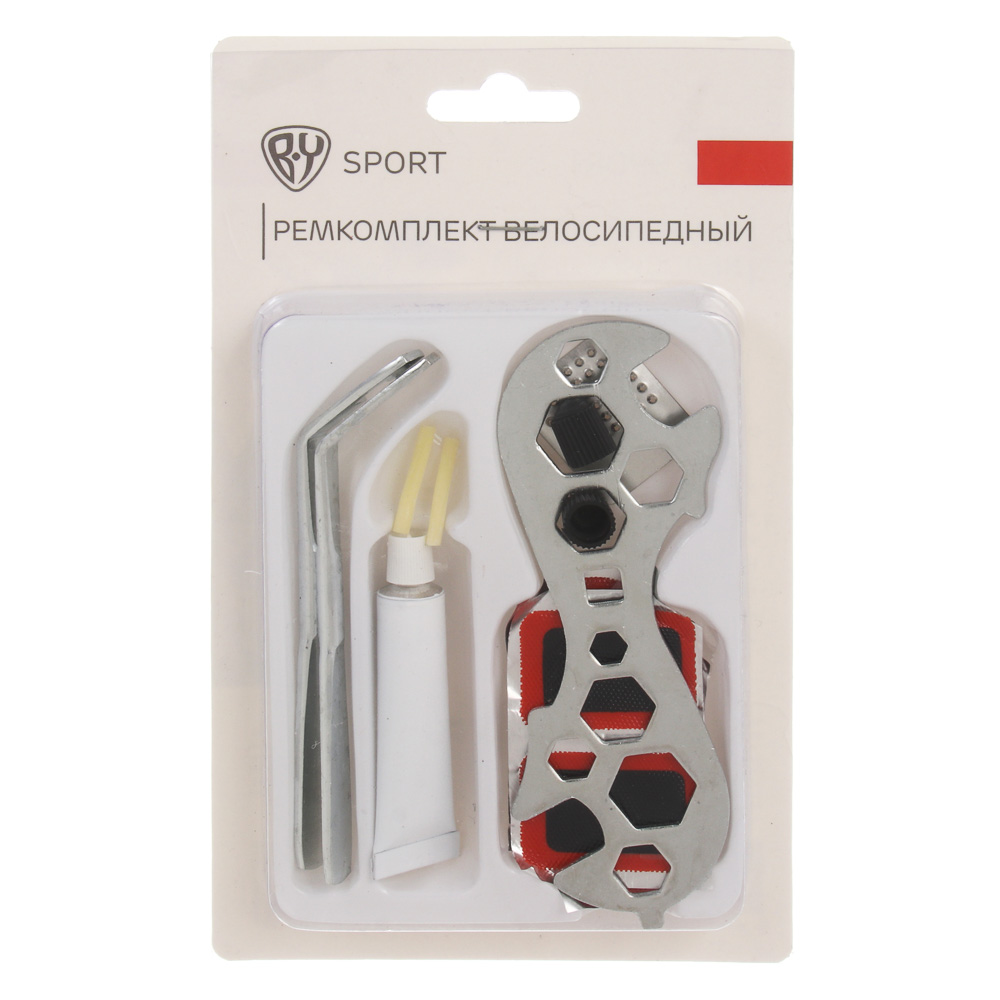 Ремкомплект велосипедный, тм BY SPORT, 12 предметов, арт.№ 195-062