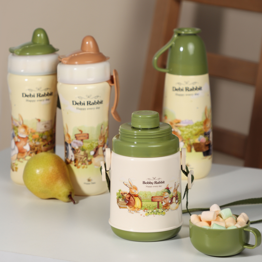 Бутылочка "Зайчата", 600мл, полипропилен, 2 цвета, арт.№ 829-203