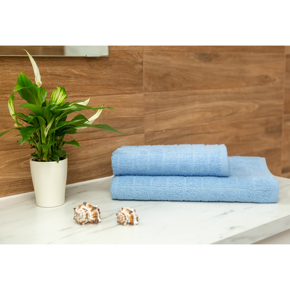 PROVANCE Линт Полотенце махровое, 100% хлопок, 50х90см, голубой, арт.№ 484-019