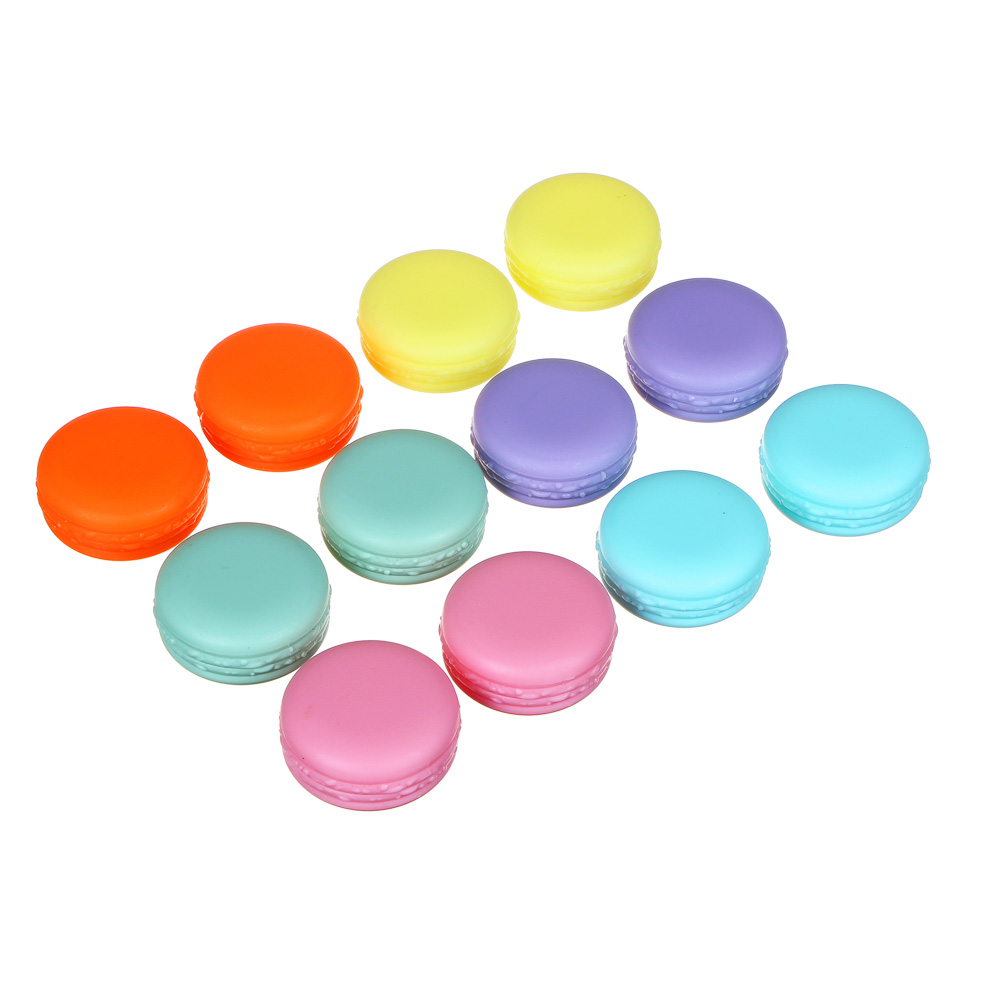 ЮНИLOOK Контейнер косметический 2шт х 10г со шпателем, пластик РР, 6 цветов, арт.№ 357-238