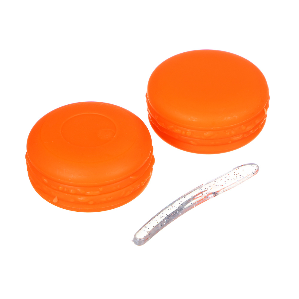 ЮНИLOOK Контейнер косметический 2шт х 10г со шпателем, пластик РР, 6 цветов, арт.№ 357-238