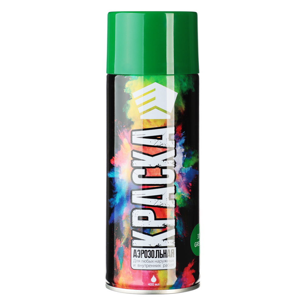 ЕРМАК Краска аэрозоль 400мл, зеленая (9001/37), арт.№ 759-021