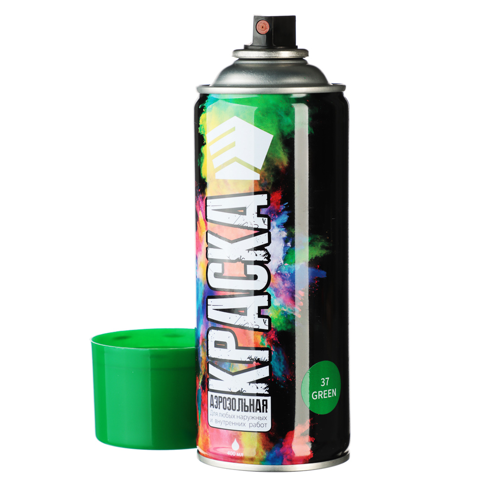 ЕРМАК Краска аэрозоль 400мл, зеленая (9001/37), арт.№ 759-021