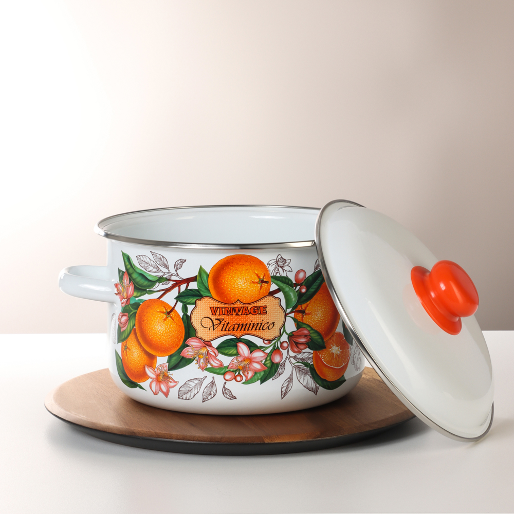 Гарден Кастрюля эмалированная 4л, арт.№ 894-551