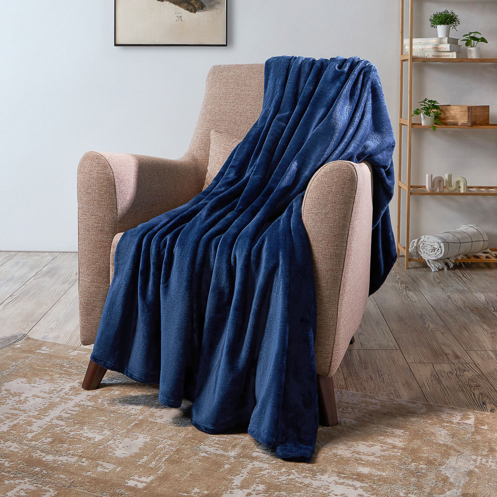 PROVANCE Нэви Плед микрофибра, 150х200см, 400гр/м, 2 цвета, арт.№ 487-060