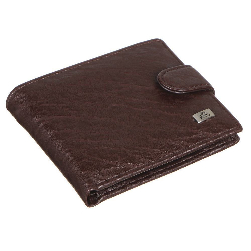 PAVO Портмоне мужское, ПУ, 11,5х9,5х2см, 2 цвета, ПМ20-07, арт.№ 303-881