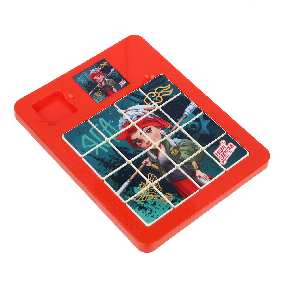 BY Русские Супергерои Логическая игра "Магнитные пятнашки", пластик, 15x19x2см, 8 дизайнов, арт.№ 214-084