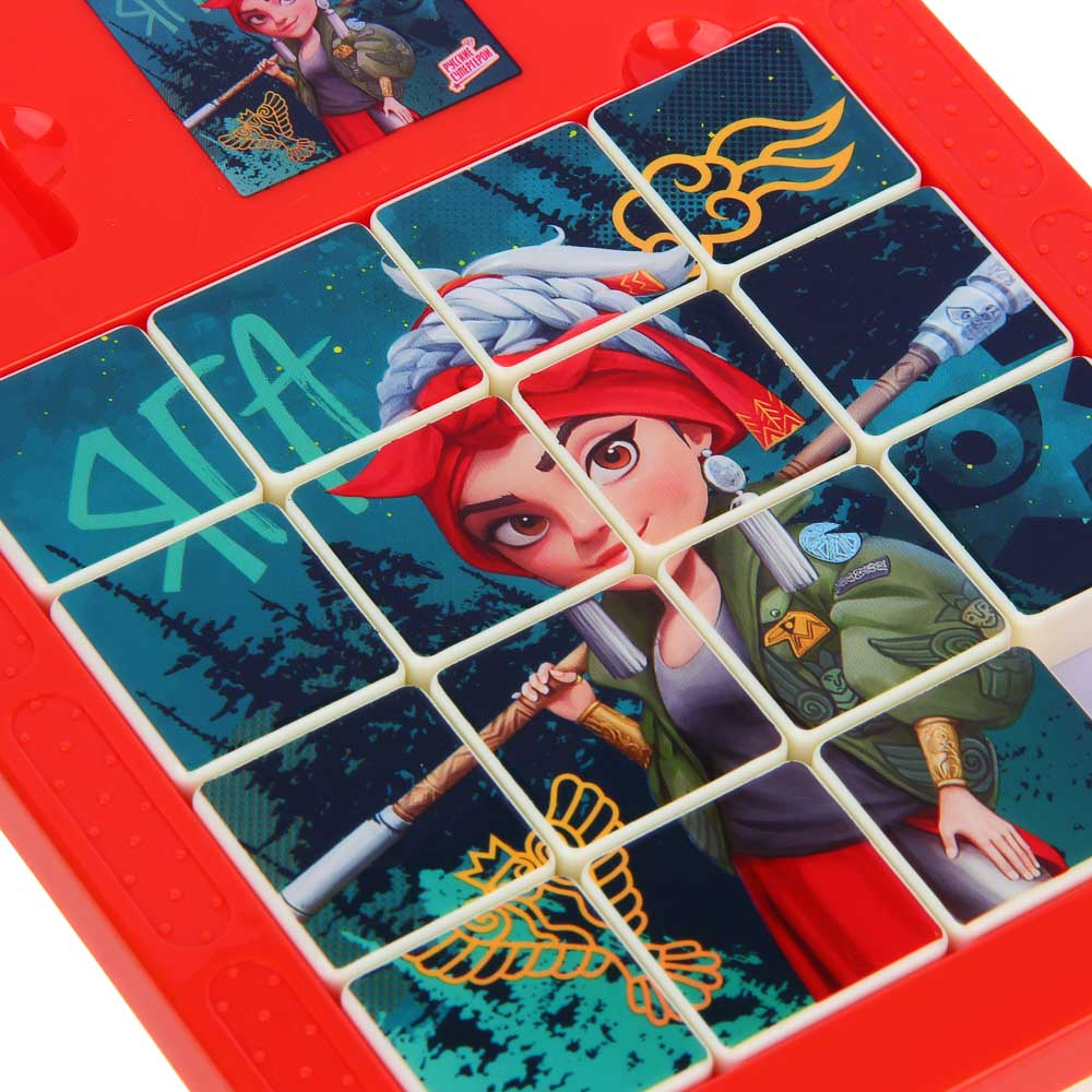 BY Русские Супергерои Логическая игра "Магнитные пятнашки", пластик, 15x19x2см, 8 дизайнов, арт.№ 214-084