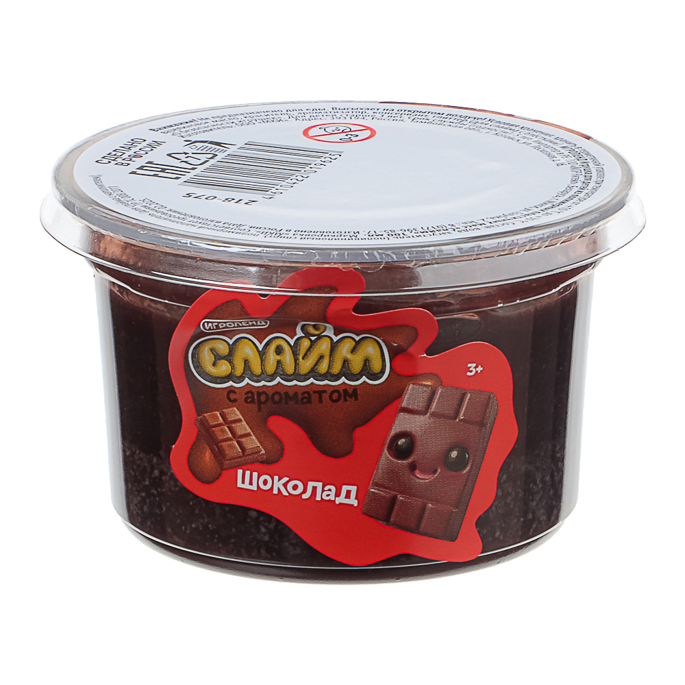 Игрушка для детей из полимерных пластичных масс "Слайм", ИГРОЛЕНД, с ароматом, 100 мл, арт.№ 218-075