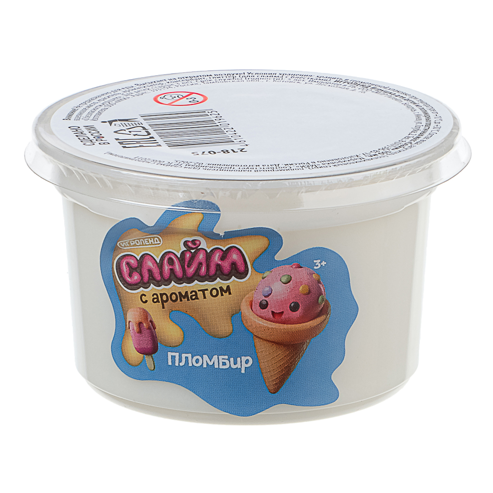 Игрушка для детей из полимерных пластичных масс "Слайм", ИГРОЛЕНД, с ароматом, 100 мл, арт.№ 218-075