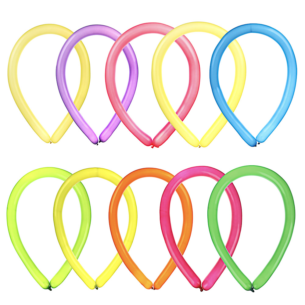 Капитан Весельчак Шары воздушные для моделирования 50шт, латекс, d4,5см, 135-140см, цветные, арт.№ 513-211