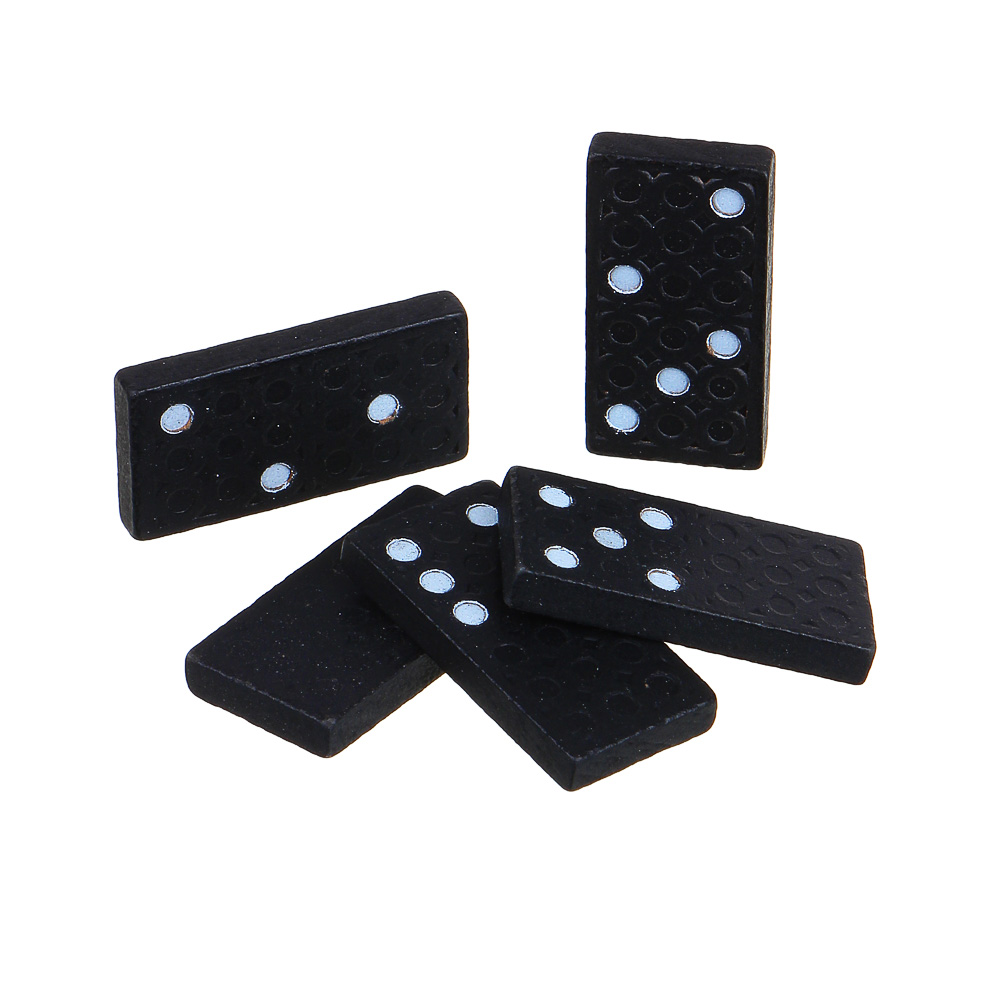 LDGames Домино дерево, в деревянном пенале 15х5см, арт.№ 137-002