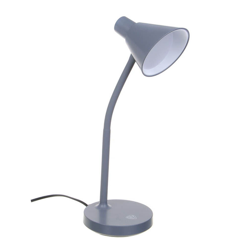 Светильник BY Бевел 14 LED, 230В, 5 Вт, 500Лм, кабель 1,5м, металл, пластик, серый, арт.№ 417-168