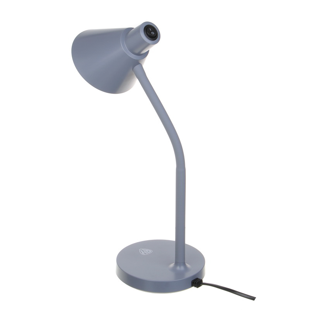 Светильник BY Бевел 14 LED, 230В, 5 Вт, 500Лм, кабель 1,5м, металл, пластик, серый, арт.№ 417-168