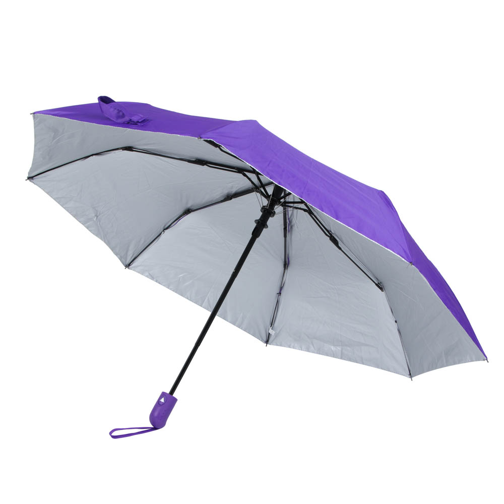 Зонт женский, полуавтомат, сплав, пластик, полиэстер, 55см, 8 спиц, 6 цветов, арт.№ 302-298