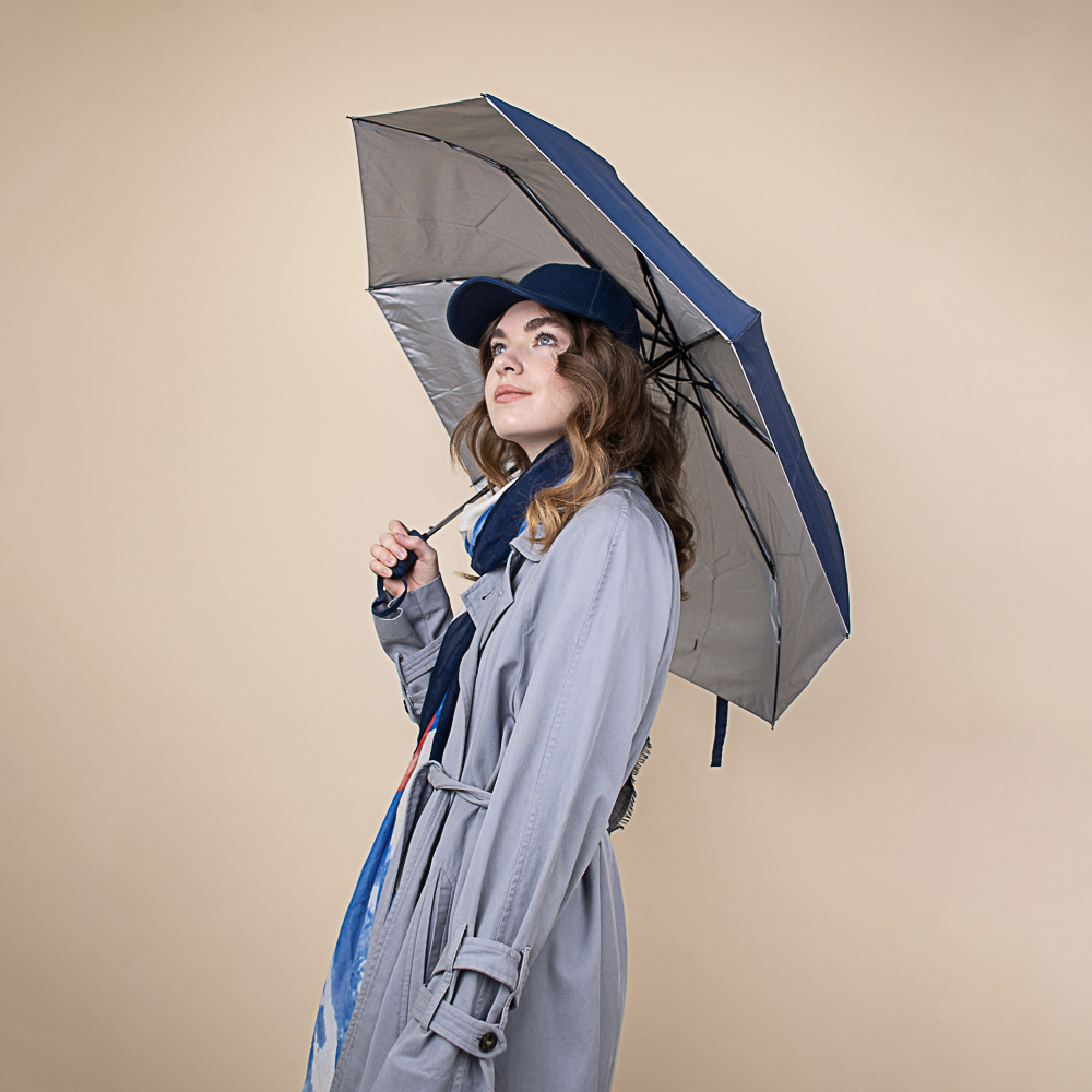 Зонт женский, полуавтомат, сплав, пластик, полиэстер, 55см, 8 спиц, 6 цветов, арт.№ 302-298