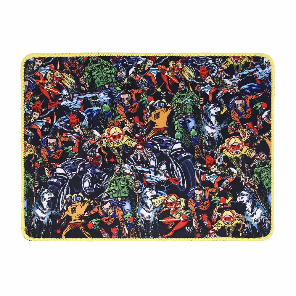 BY Коврик игровой, 360x260x2.5мм, с рисунком, полиэстер, каучук, Герои вселенной, арт.№ 405-045