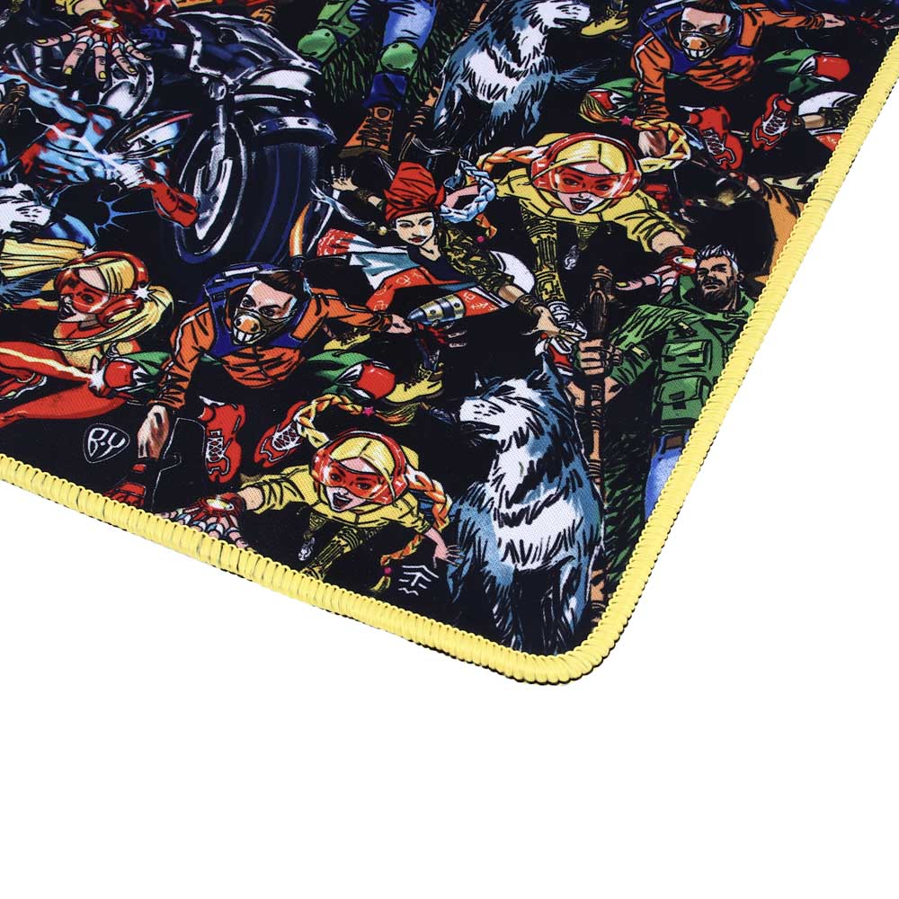 BY Коврик игровой, 360x260x2.5мм, с рисунком, полиэстер, каучук, Герои вселенной, арт.№ 405-045