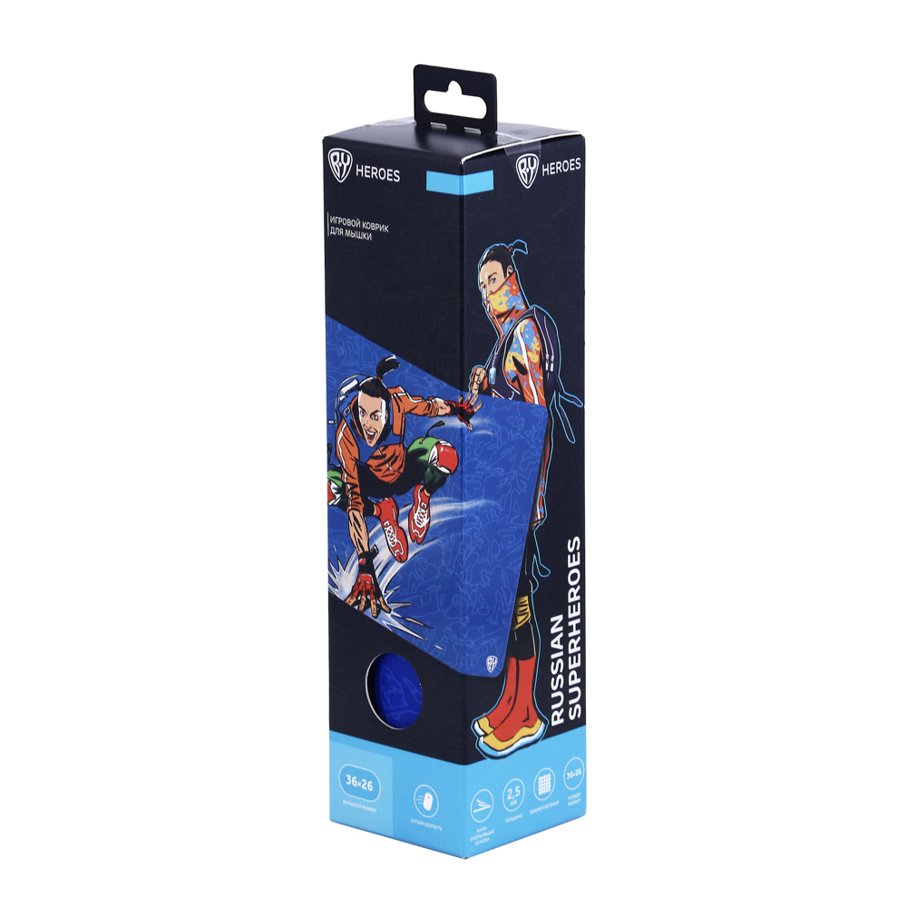 BY Коврик игровой, 360x260x2.5мм, с рисунком, полиэстер, каучук, Конёк, арт.№ 405-046