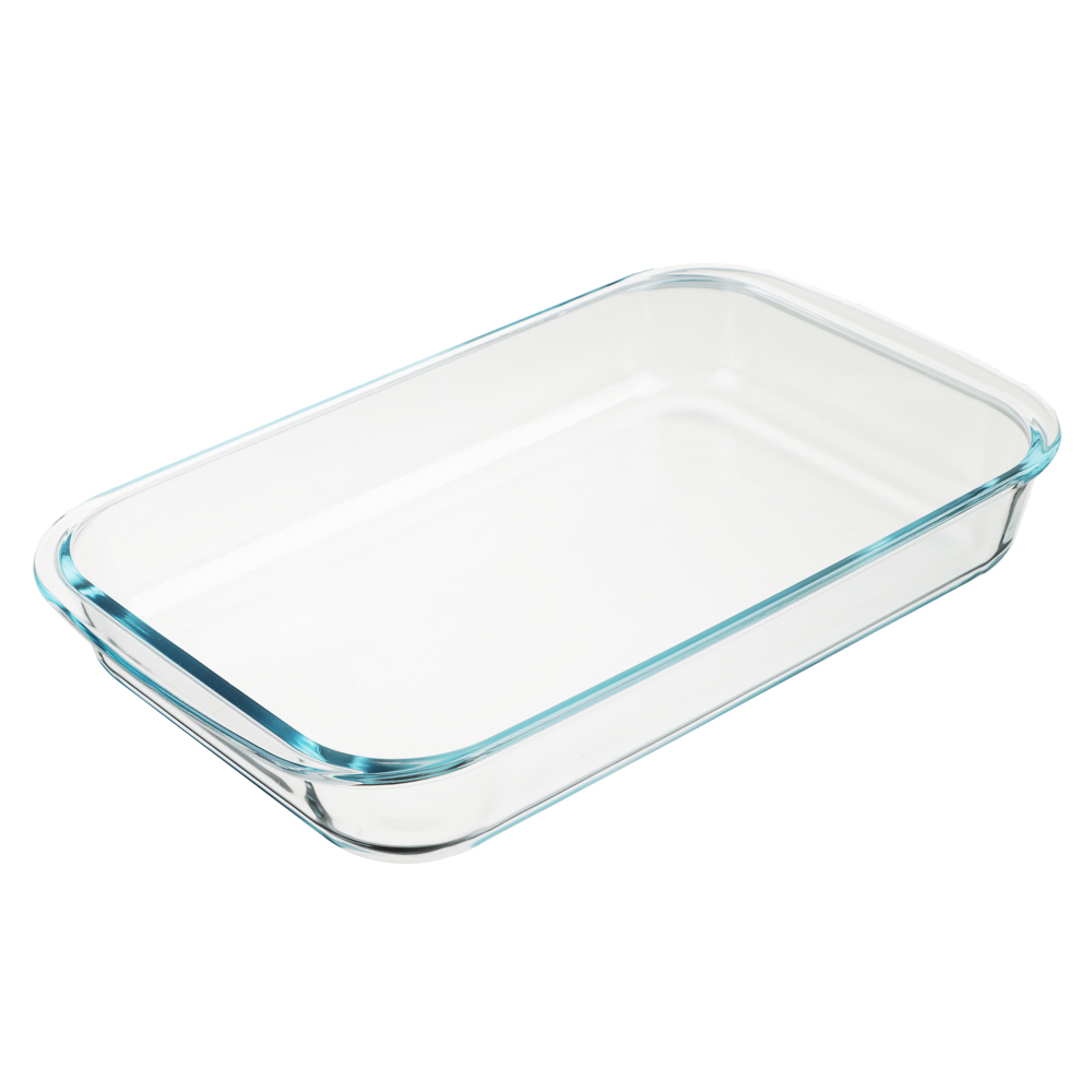 SATOSHI Форма для запекания жаропрочная прямоугольная, с ручками, стекло, 34х21х5см, 2,0л, арт.№ 825-004