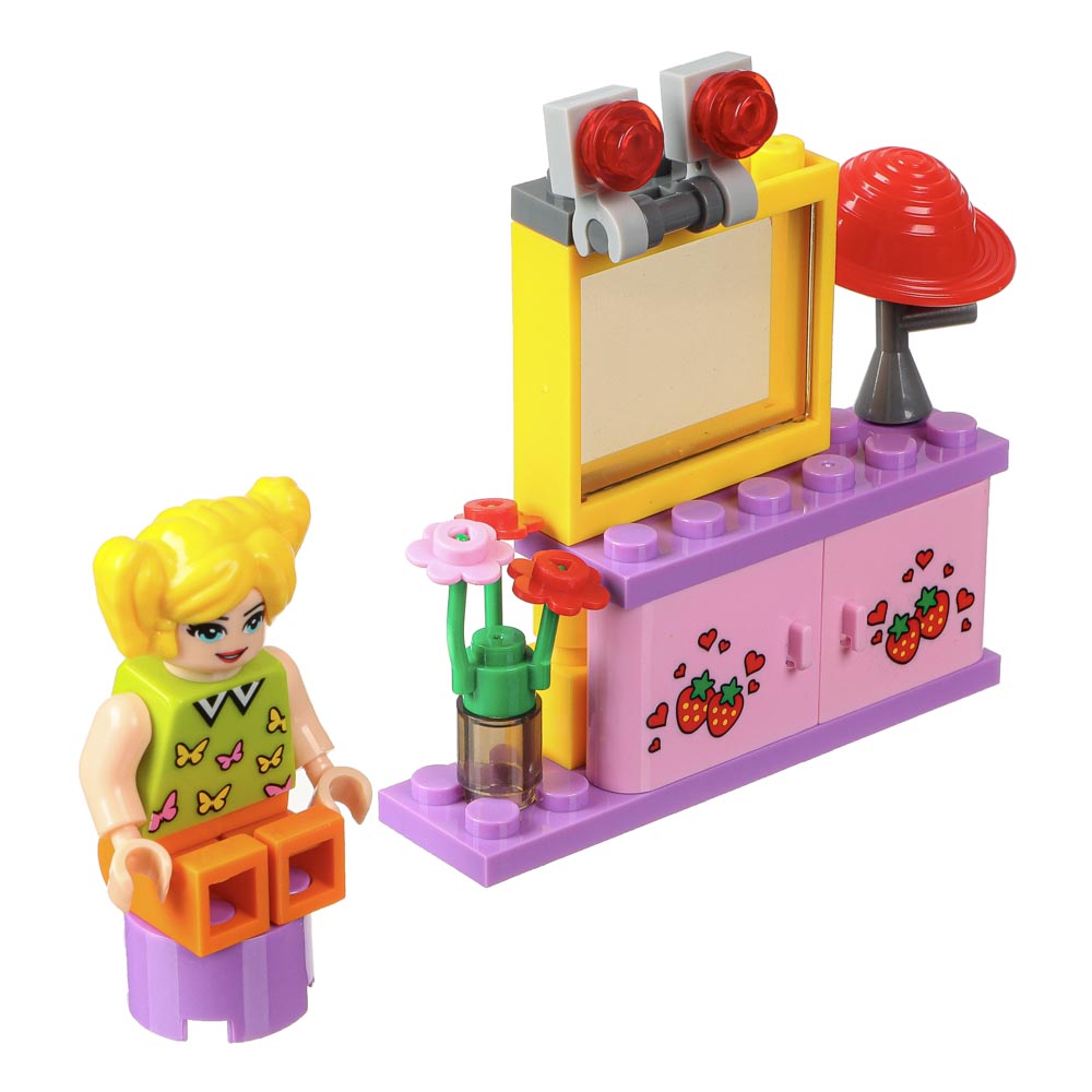 ИГРОЛЕНД Конструктор 26-43 дет, пластик, 6 дизайнов, 10Х7Х3см, арт.№ 265-502