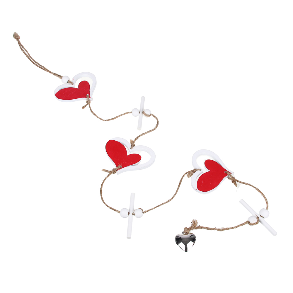 Декор - подвеска, сердца, 6x75 см, МДФ, арт.№ 597-256