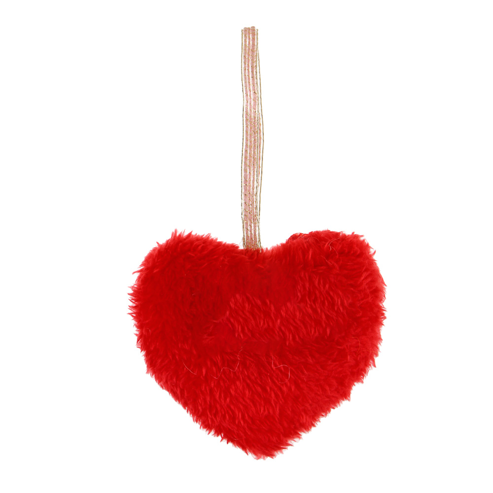 Декор - подвеска, сердце, 11x17 см, полиэстер, арт.№ 597-257