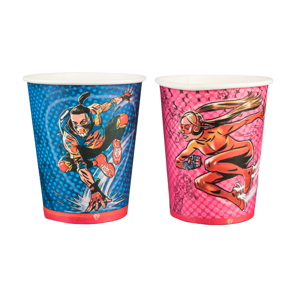 BY Супергерои вселенной Набор бумажных стаканов 6шт, 200мл, арт.№ 530-254
