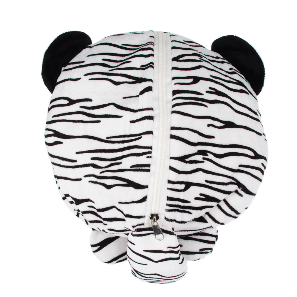 МЕШОК ПОДАРКОВ Набор подарочный (игрушка мягкая Тигр + плед), полиэстер, 25х25см, 2 цвета, арт.№ 264-262