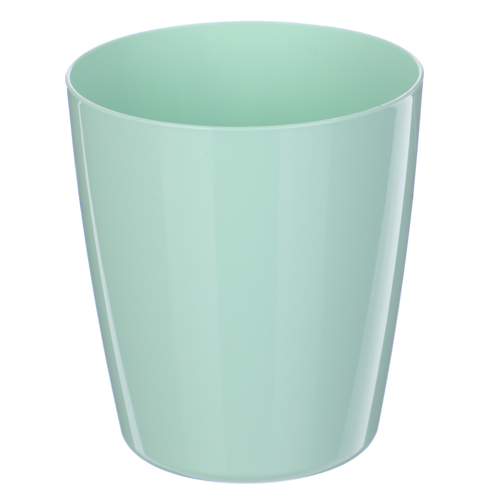 Стакан для ванной комнаты, Волна, 85х75, пластик, мятный, арт.№ 463-452