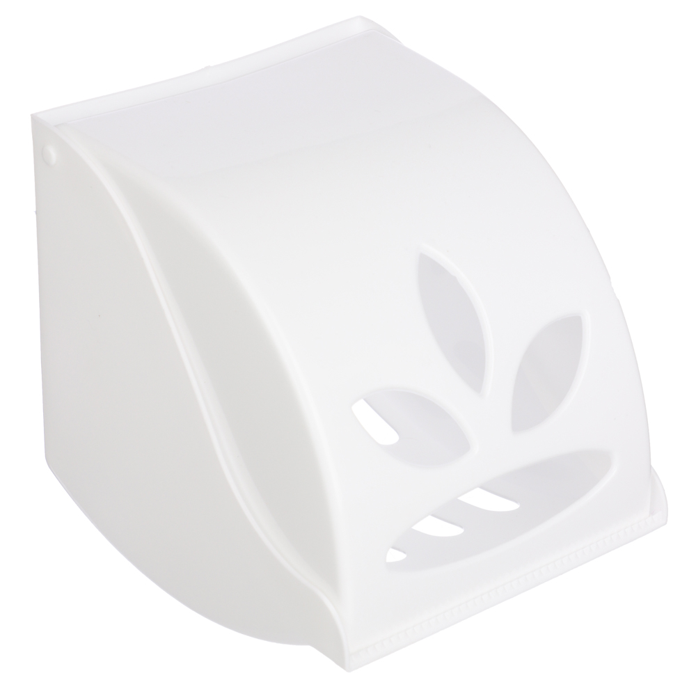 Держатель для туалетной бумаги, Фантазия, пластик, белый, арт.№ 463-454
