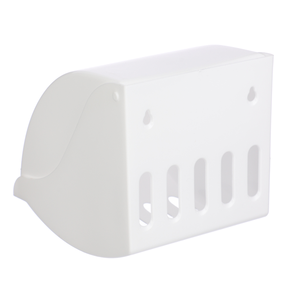 Держатель для туалетной бумаги, Фантазия, пластик, белый, арт.№ 463-454