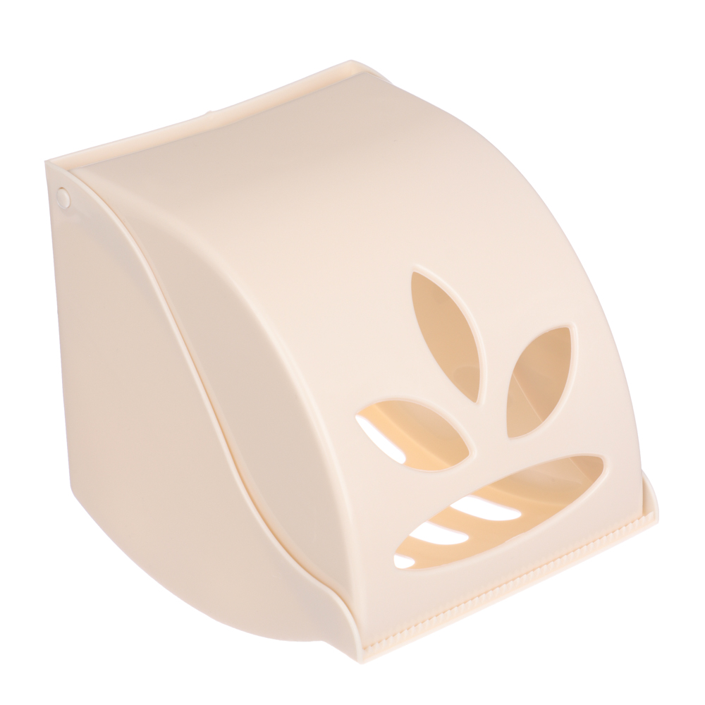 Держатель для туалетной бумаги, Фантазия, пластик, бежевый, арт.№ 463-455