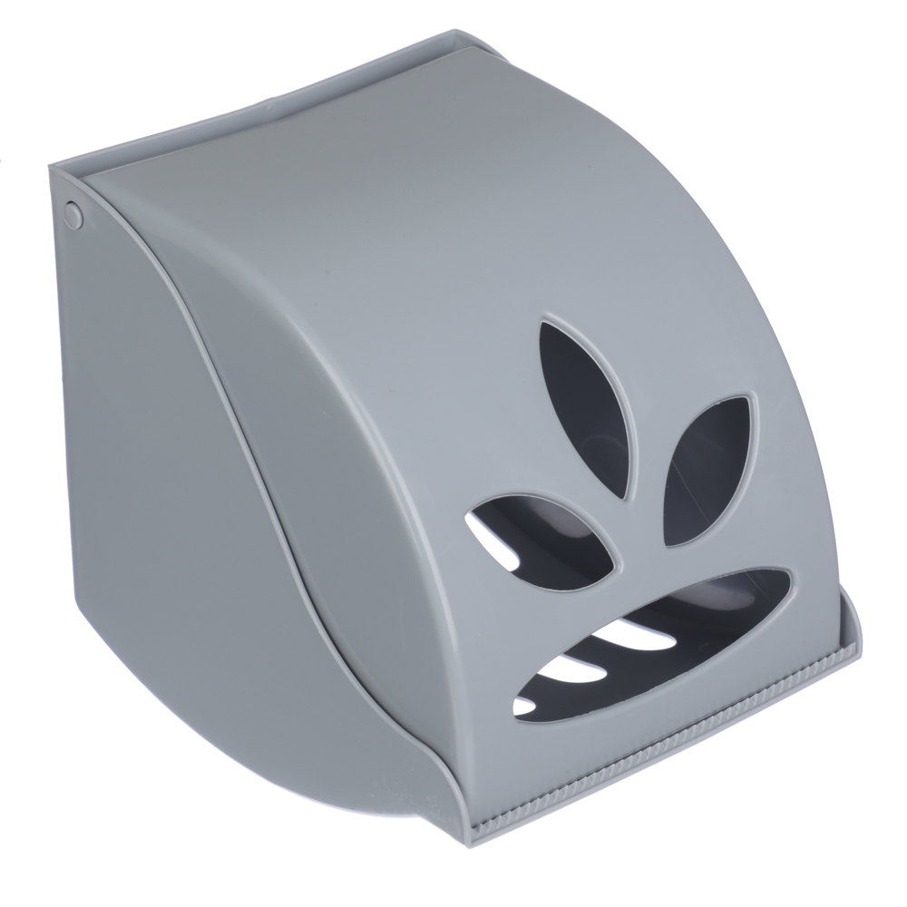 Держатель для туалетной бумаги, Фантазия, пластик, серый, арт.№ 463-456