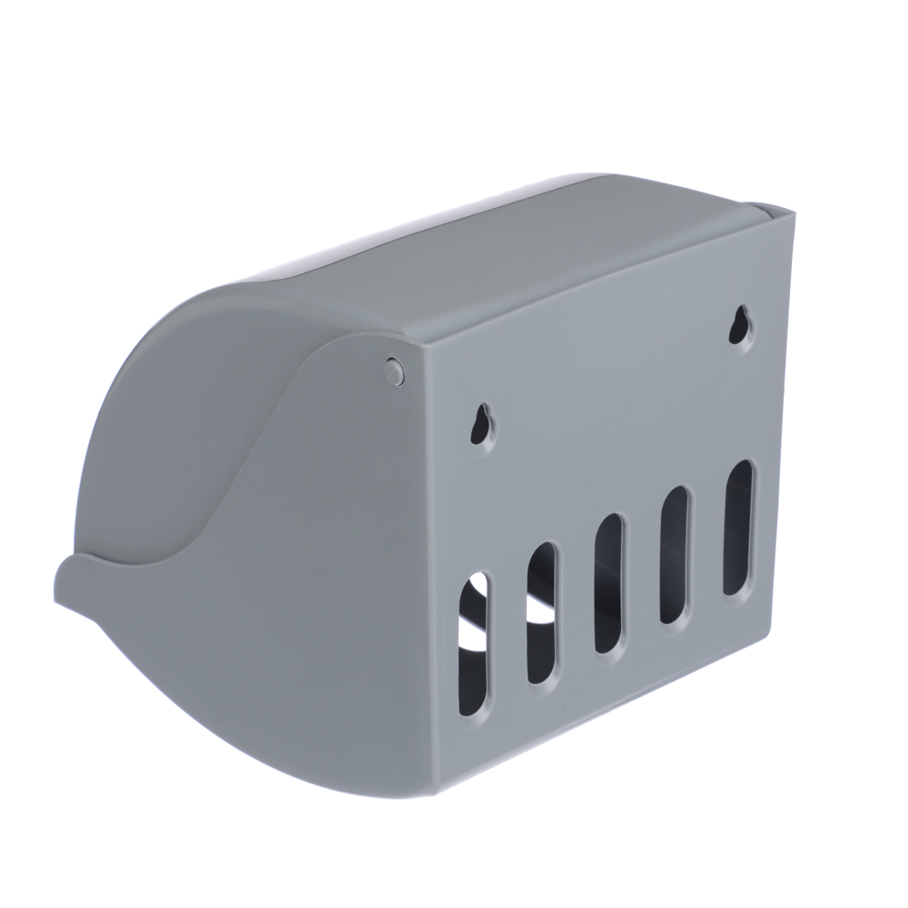 Держатель для туалетной бумаги, Фантазия, пластик, серый, арт.№ 463-456