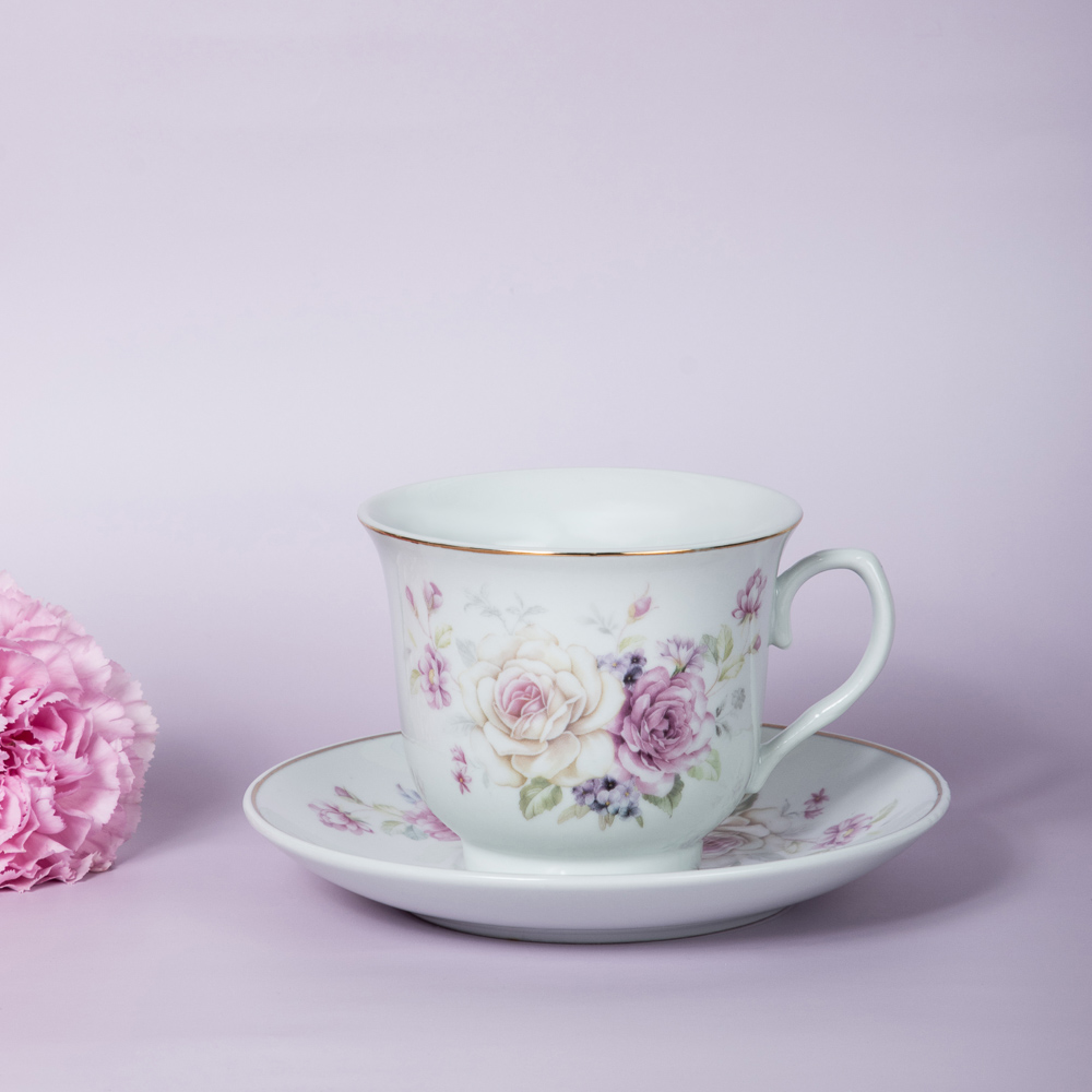 MILLIMI Розовая весна Набор чайный 2 пр., 220мл, 14,5см, фарфор, арт.№ 802-450