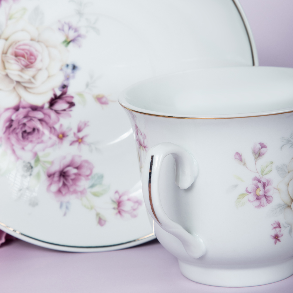 MILLIMI Розовая весна Набор чайный 2 пр., 220мл, 14,5см, фарфор, арт.№ 802-450