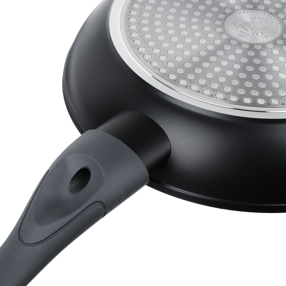 SATOSHI Труа Набор сковород литых 3пр, d=20,24,28см, антипригарное покрытие мрамор, индукция, арт.№ 846-505