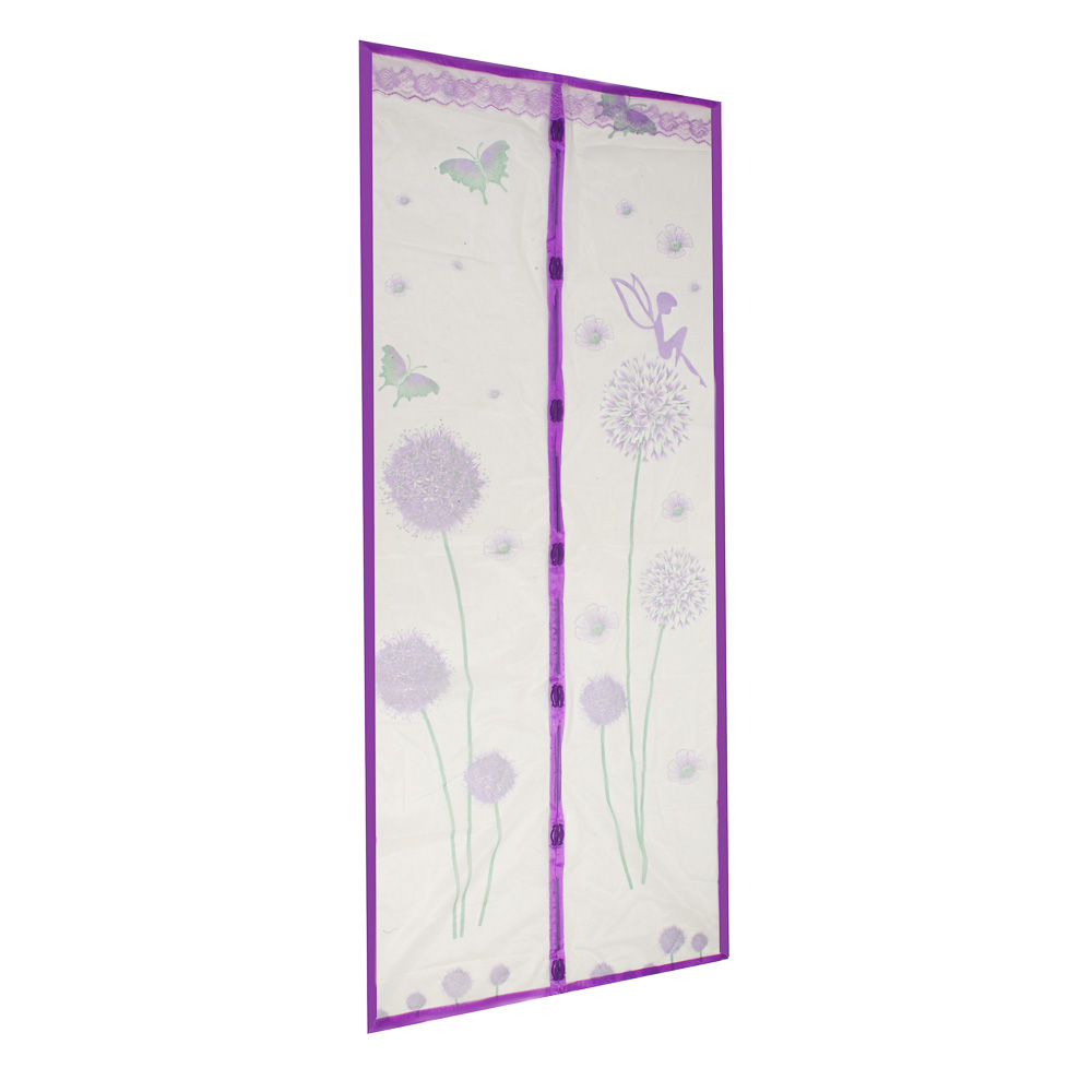 INBLOOM Сетка москитная для дверей на магнитах, цветы, 0.9х2.1м, полиэстер, арт.№ 159-012