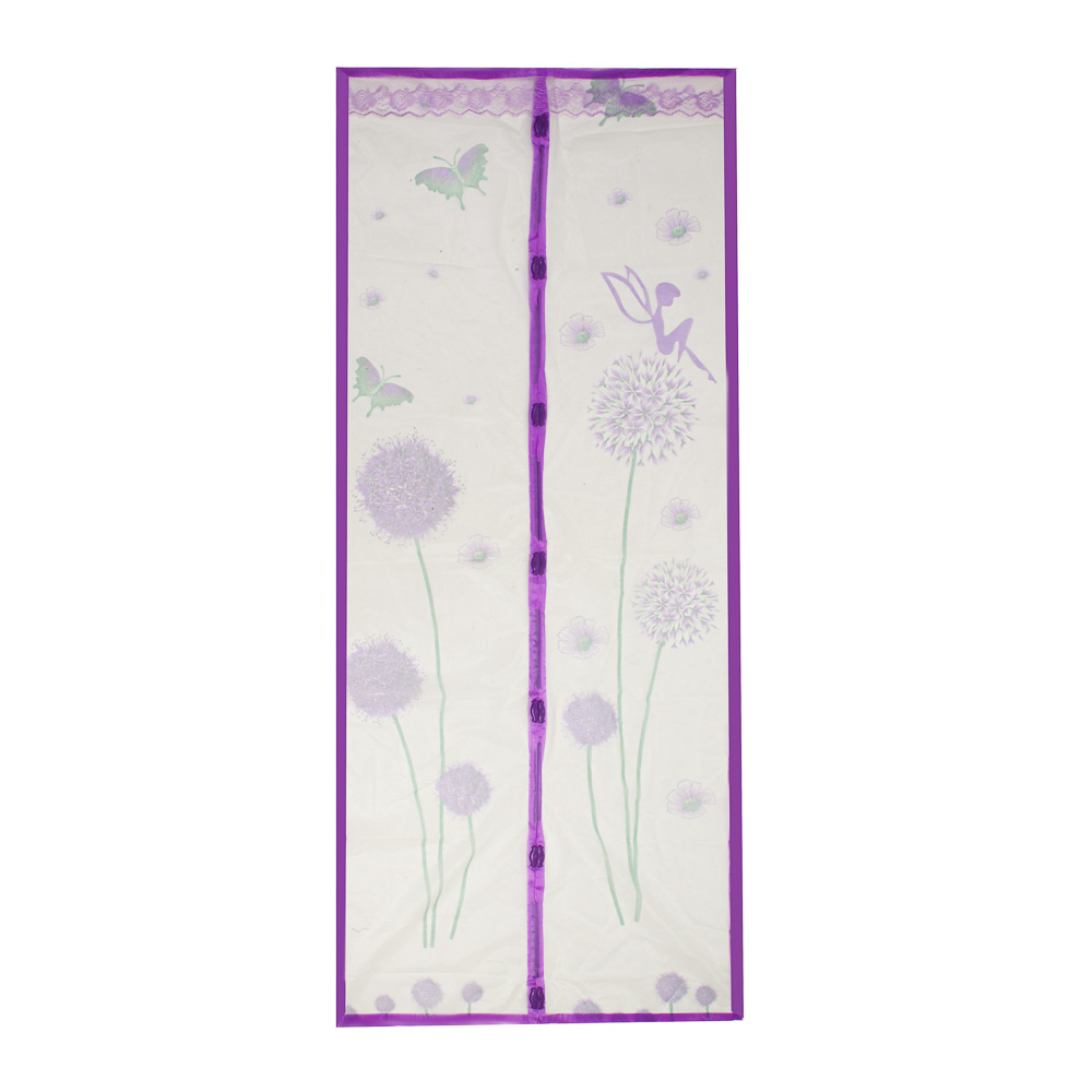 INBLOOM Сетка москитная для дверей на магнитах, цветы, 0.9х2.1м, полиэстер, арт.№ 159-012