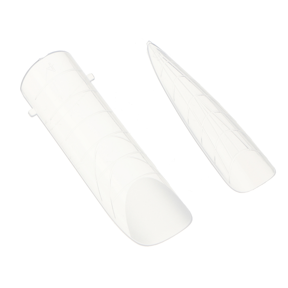 ЮНИLOOK Верхние формы для наращивания ногтей 96 шт (4 формы*24шт), пластик, арт.№ 305-447