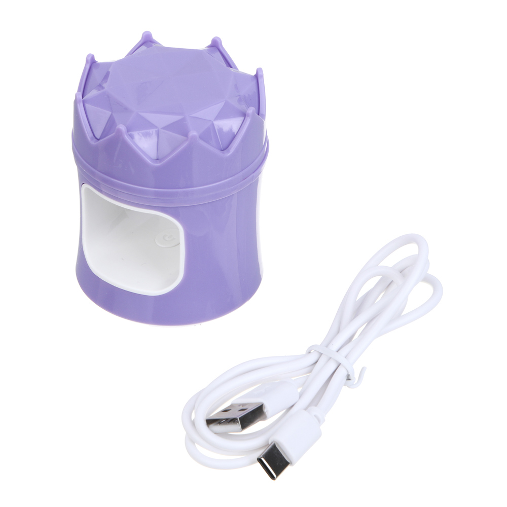 ЮL Лампа-мини UV/LED с USB проводом, 5,5х5,5х6,7см, 18W, пластик, арт.№ 305-396