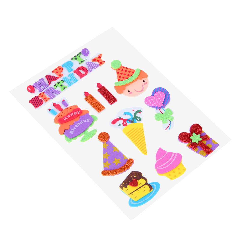 Fntastic Набор наклеек декоративных, 22x12,5 см, ПЕВА, сладости, 4 дизайна, арт.№ 503-019