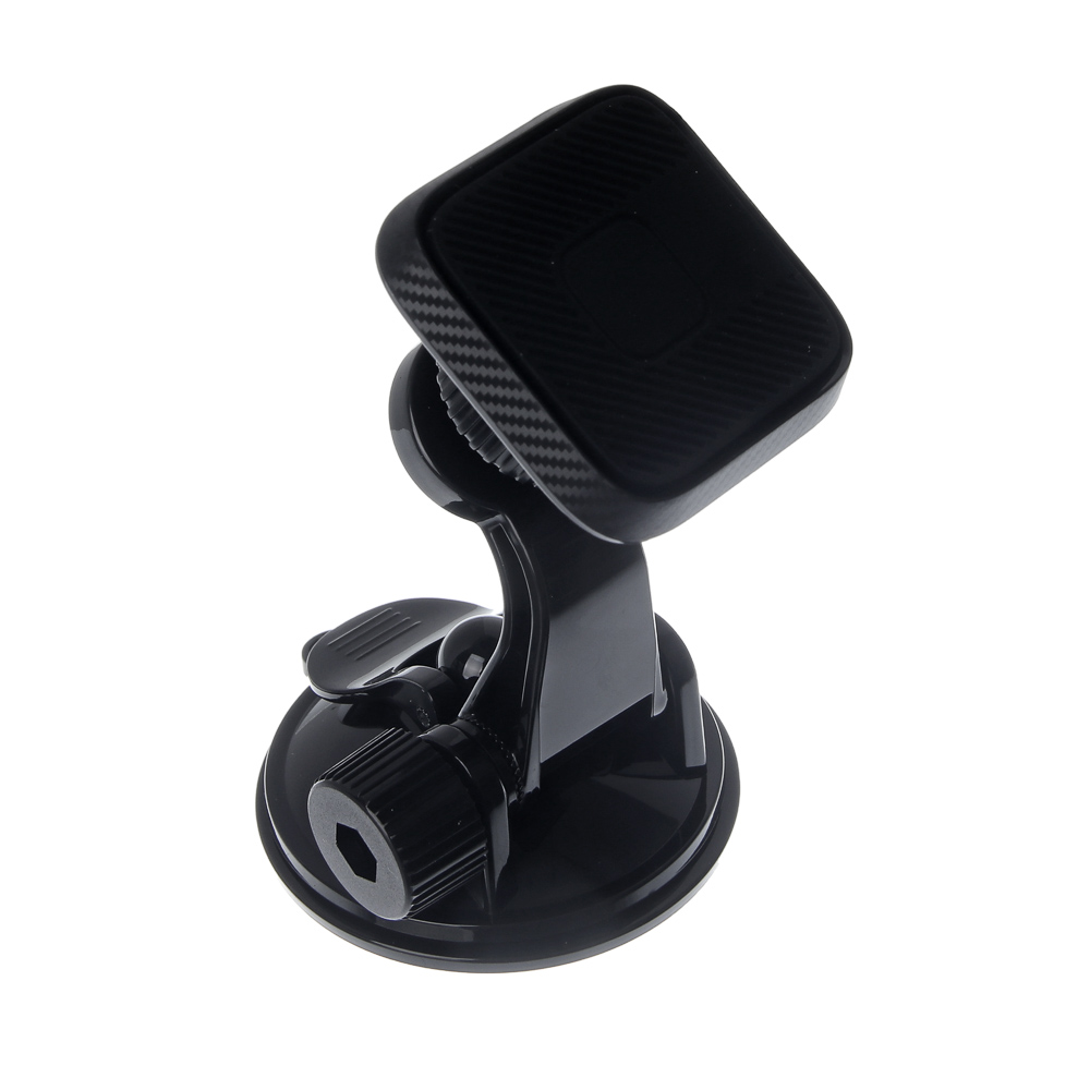 ЕРМАК Держатель телефона магнитный, на присоске, регулируемый угол, черный, арт.№ 733-034