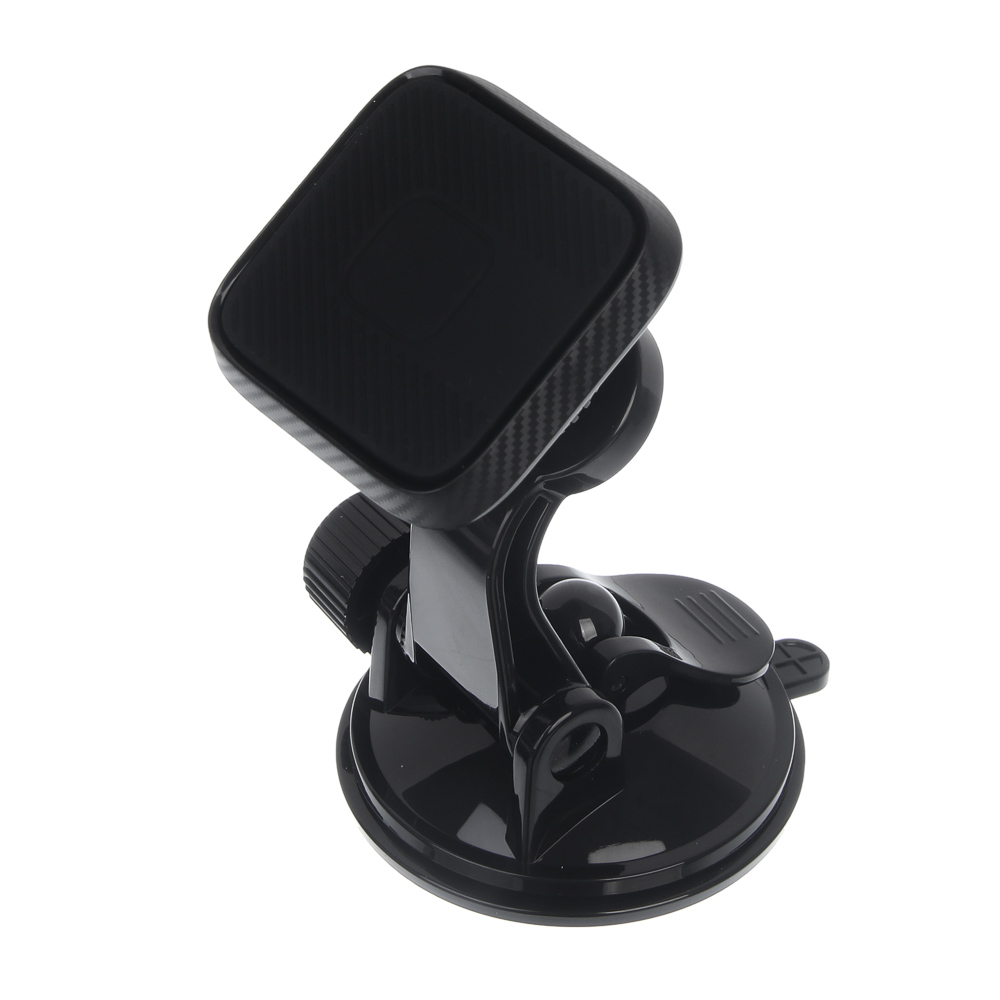 ЕРМАК Держатель телефона магнитный, на присоске, регулируемый угол, черный, арт.№ 733-034