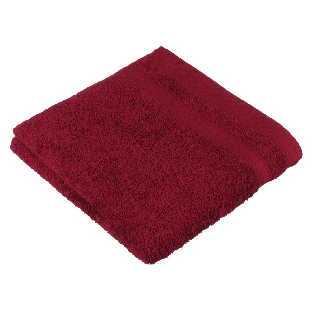 PROVANCE Виана Полотенце махровое, 100% хлопок, 50х90см, 450гр/м, бордо, арт.№ 489-190