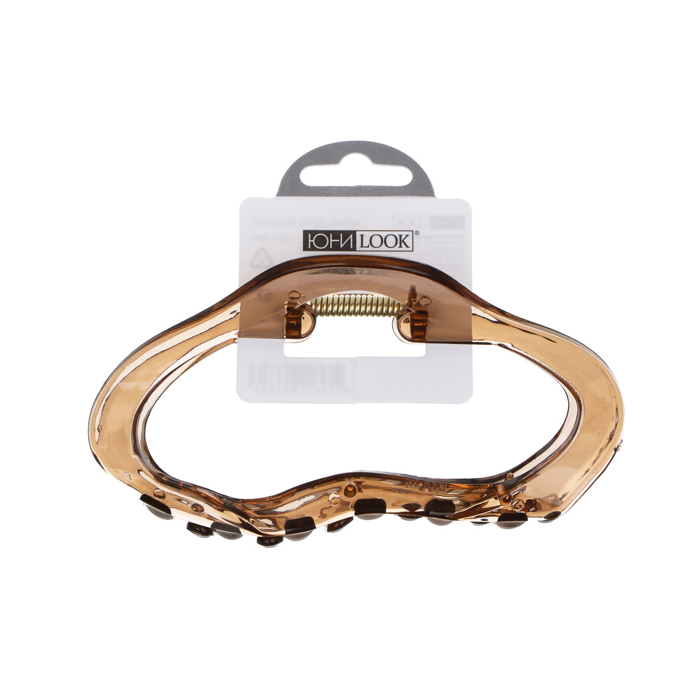 Краб для волос тм ЮНИLOOK, 11см, пластик, металл, 6 цв., ACS25-13, арт.№ 321-396