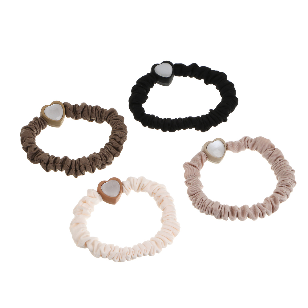 ЮНИLOOK Резинки для волос 5шт, d6см, полиэстер, пластик, ACS25-15, арт.№ 322-302