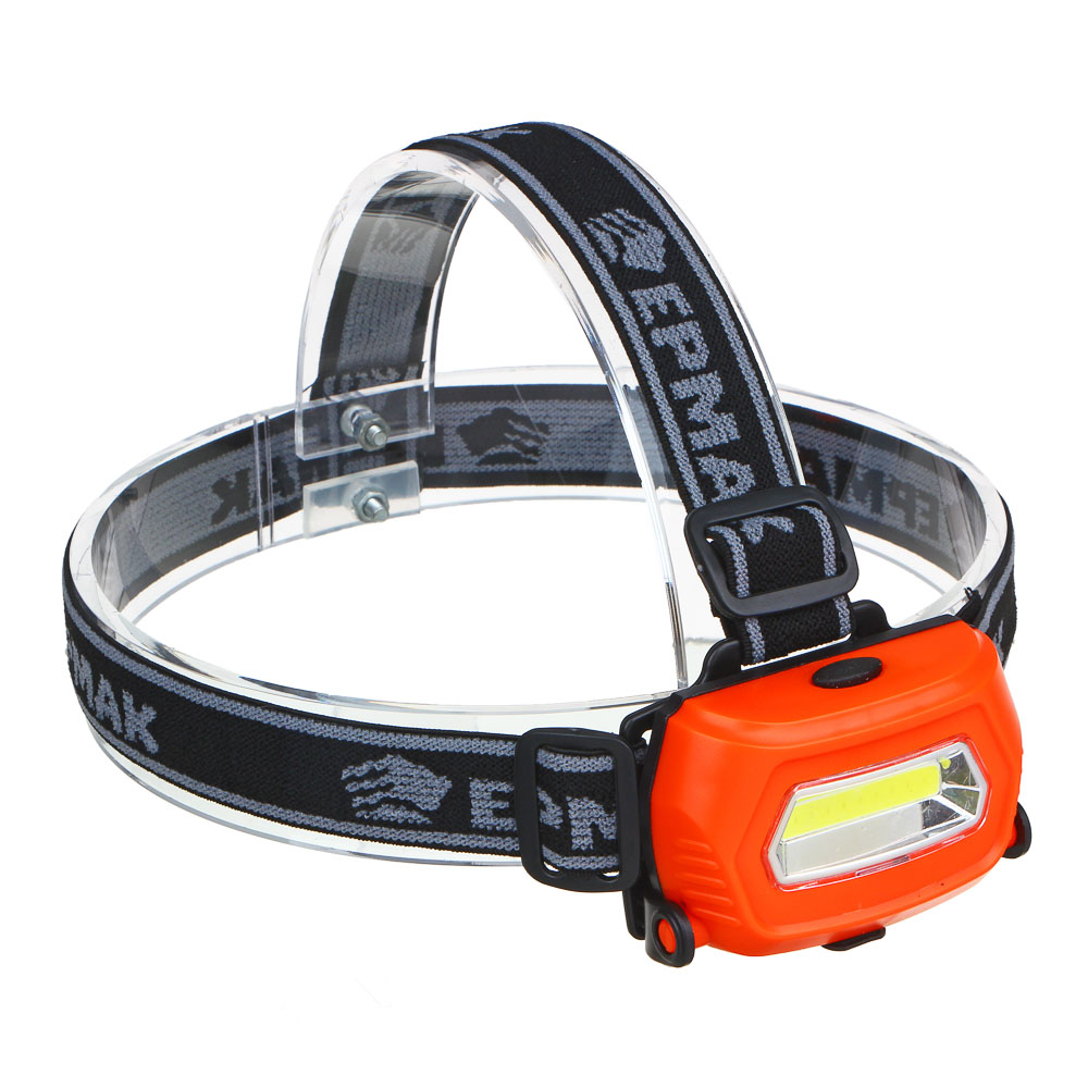 Фонарь налобный тм ЕРМАК, 1 COB, 200мАч, USB, 8х4см, пластик, 3 режима, арт.№ 221-071